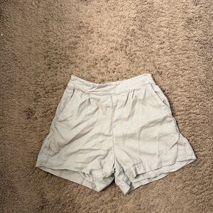 Abercrombie & Fitch High Waist Light Gray Shorts